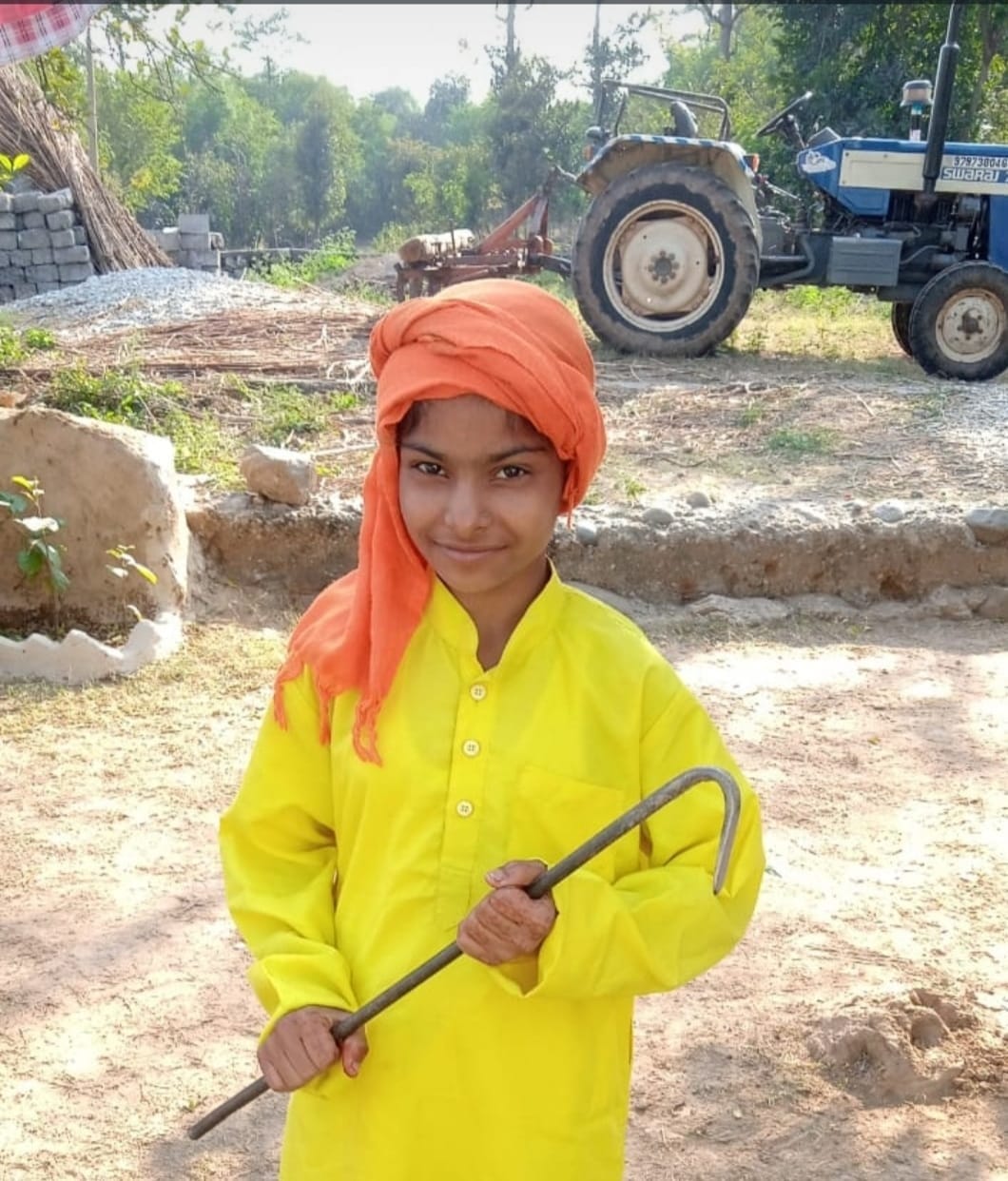 ैंसी ड्रेस प्रतियोगिता में पांचवा स्थान हासिल करने वाली प्रीति देवी। ैंसी ड्रेस प्रतियोगिता में पांचवा स्थान हासिल करने वाली प्रीति देवी।