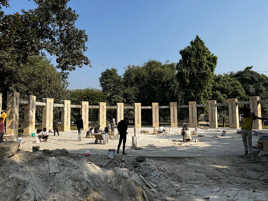 कुछ इस तरह से तैयार किया जा रहा हाली पार्क ।