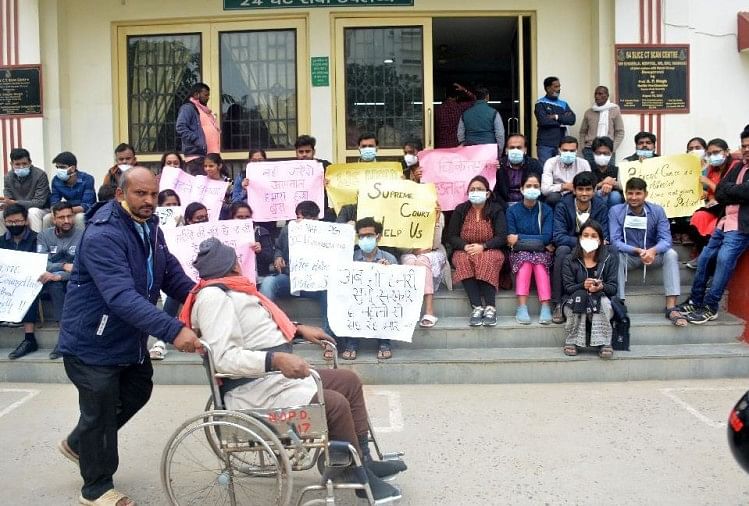 Les médecins juniors de l’hôpital de Bhu sont en grève depuis le 27 novembre Les problèmes des patients ont augmenté