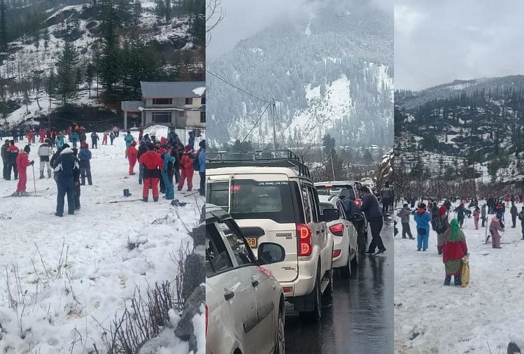 Chutes de neige dans l’Himachal Pradesh : premières chutes de neige de la saison à Kufri Narkanda Manali Solangnala Jalori Pass – Chutes de neige dans l’Himachal : Kufri-Narkanda of Shimla et Manali, Solangnala et Jalori Pass of Kullu valent le détour