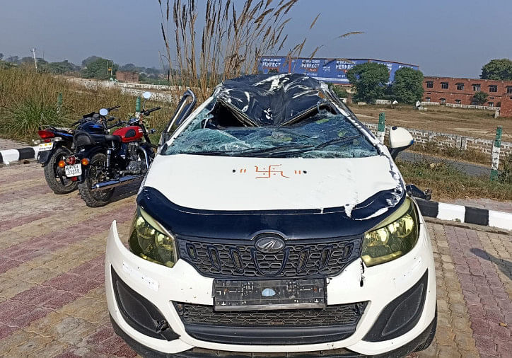 Accident, kannauj, kannauj News – Quatre blessés, dont une mère et son fils, après le renversement d’une voiture sur l’autoroute