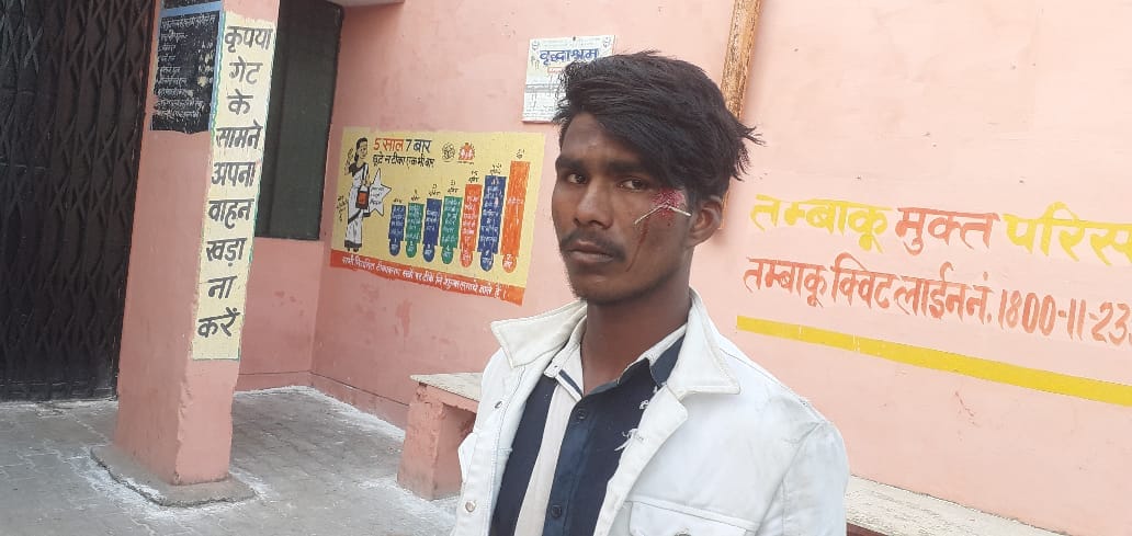 बेहट में हुए सड़क हादसे में घायल युवक