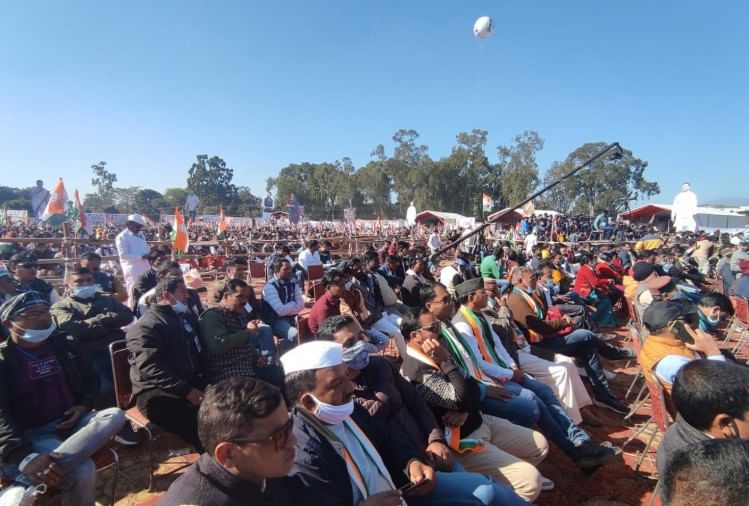 uttarakhand elections 2022 rahul gandhi rally in dehradun today: See the highlights of rally in pictures