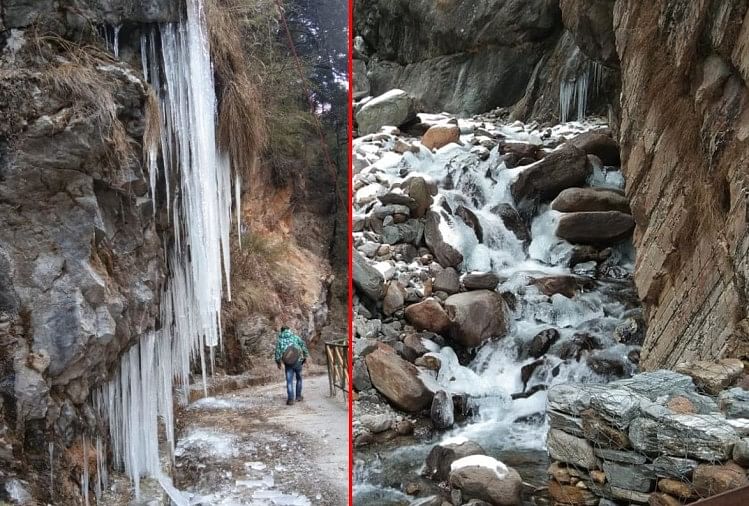 Uttarakhand Weather Update Today News: Froid glacial, brouillard dans les champs, plans d’eau gelés, personnes buvant de l’eau après la fonte des glaces, photos photos