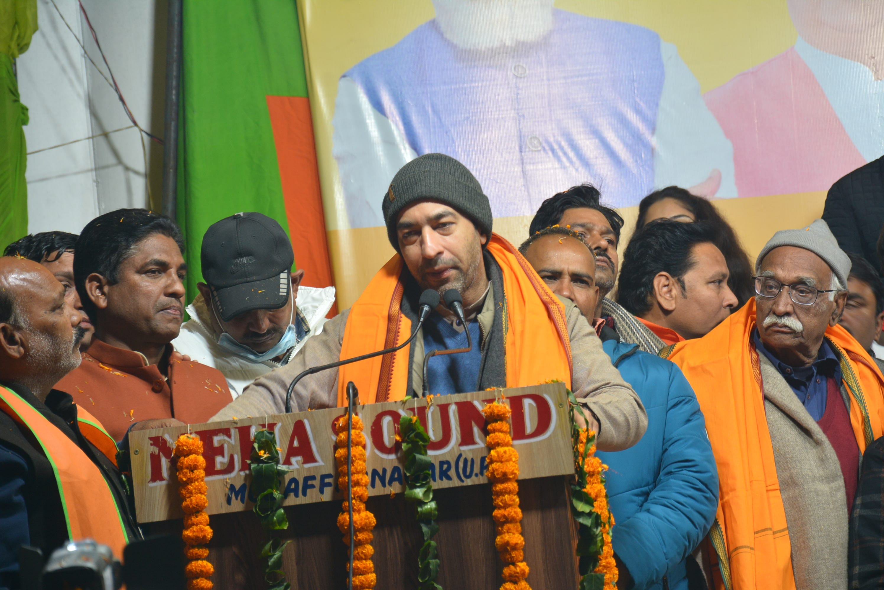 यात्रा को संबोधित करते क्षेत्रीय अध्यक्ष मोहित बेनीवाल। यात्रा को संबोधित करते क्षेत्रीय अध्यक्ष मोहित बेनीवाल।