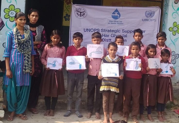 Desa,sekolah,siswa,bsa,warna – Anak-anak berpesan tentang konservasi air dengan membuat cluster