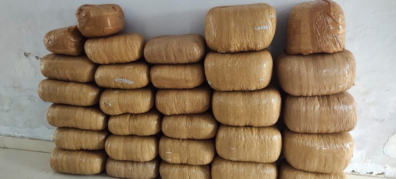 Seven arrested with two quintals of ganja Seven arrested with two quintals of ganja