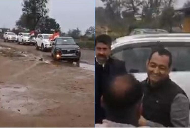 Aachar Sanhita dans l’affaire Up Jaunpur déposée contre le chef du Congrès Nadeem Javed pour violation du code de conduite Convoi avec Hooter
