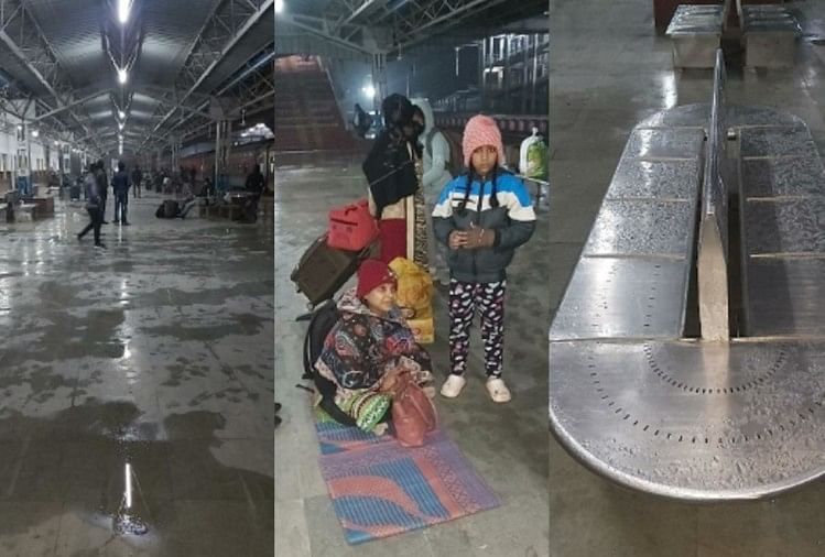 Chhatarpur: Air Mulai Menetes Dari Gudang Stasiun Kereta Api Bahkan Dalam Hujan Sedikit Pun, Tidak Ada Tempat Kering Untuk Duduk Melakukan
