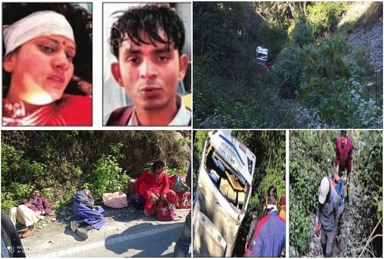 Kecelakaan Jalan Di Bus Mini Uttarakhand Kembali Dengan Pengantin Wanita Jatuh ke Parit Dekat Shankarpur Ramnagar