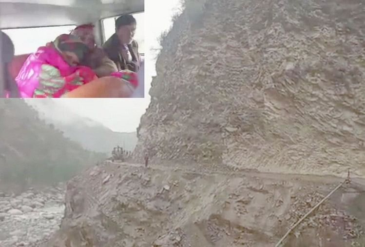 Glissement de terrain sur l’autoroute nationale Bharmour Pathankot Une femme enceinte coincée pendant sept heures dans un véhicule