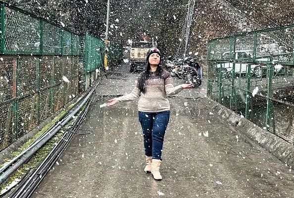 Mise à jour météo Uttarakhand: chutes de neige à Mussoorie et Dhanaulti, voir de belles photos – Chutes de neige: fortes chutes de neige à Lal Tibba, Buranshkhanda et Dhanaulti de Mussoorie