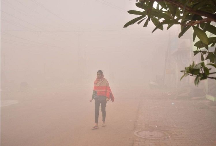 Mise à jour météo Chute de température due au brouillard à Agra