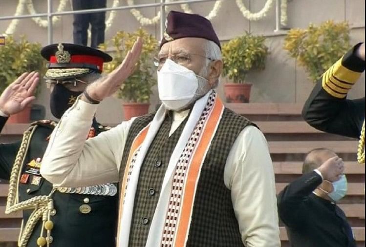 Jour de la République 2022 : Jour de la République, le Premier ministre Narendra Modi vu en casquette Uttarakhandi