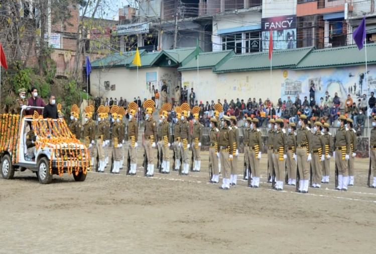 हमीरपुर में गणतंत्र दिवस समारोह।