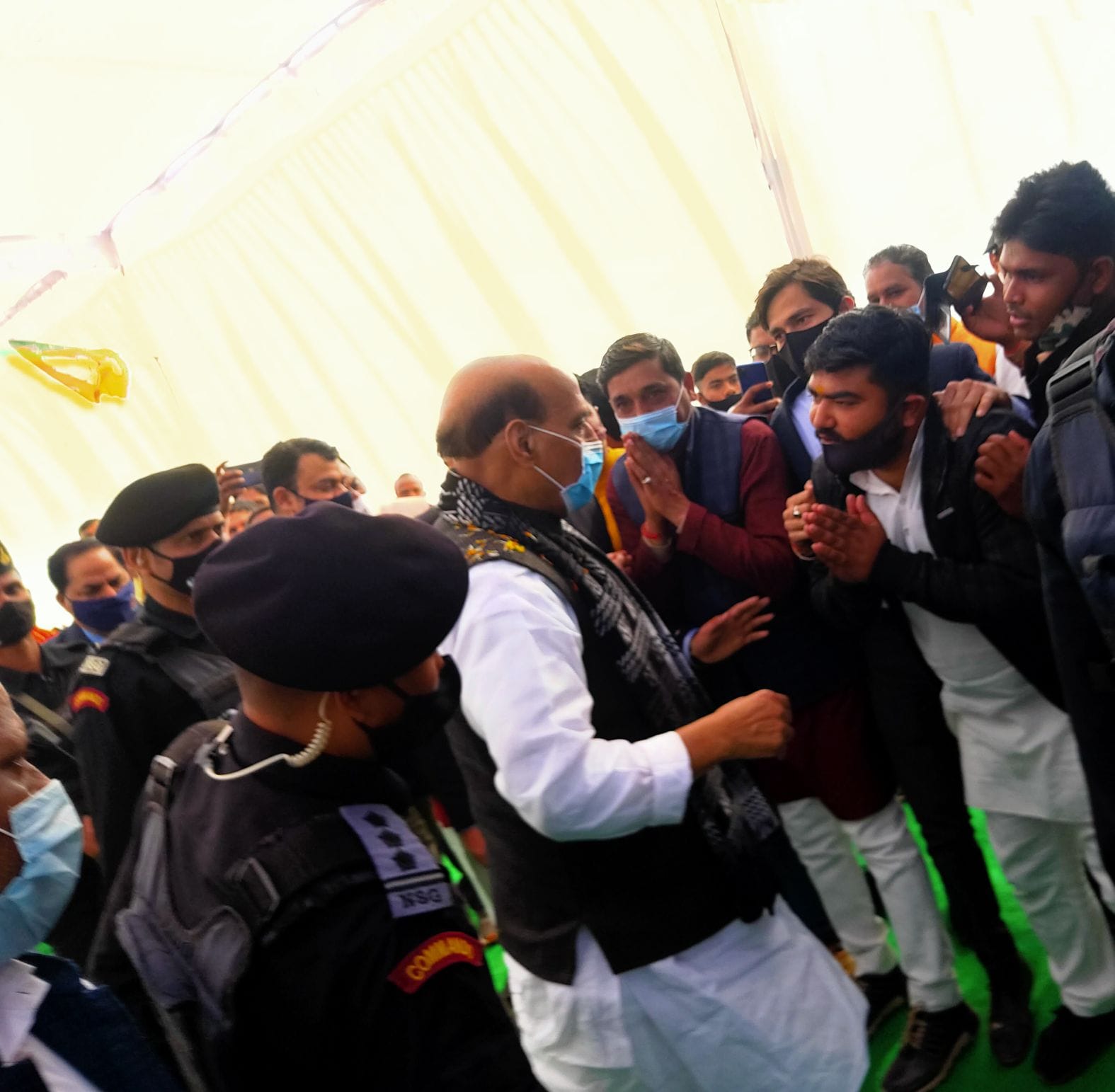 SP is dividing the society by doing politics of religion