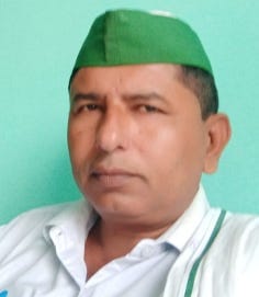 नजीबाबाद - किसान नेता महेंद्र सिंह। नजीबाबाद - किसान नेता महेंद्र सिंह।