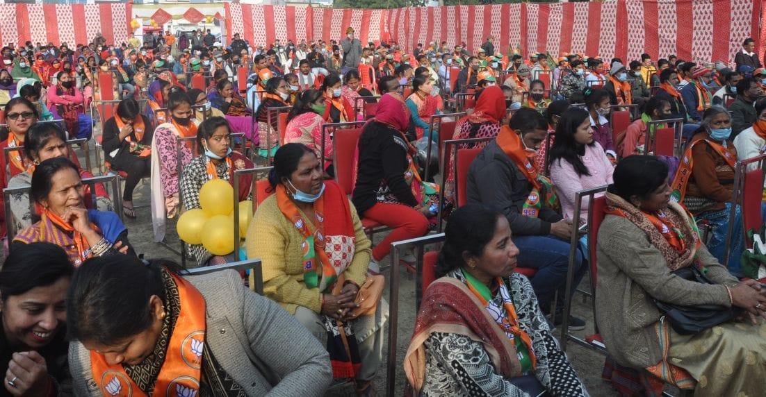 काशीपुर: रक्षा राज्यमंत्री की जनसभा में उमड़ी भीड़। संवाद काशीपुर: रक्षा राज्यमंत्री की जनसभा में उमड़ी भीड़। संवाद