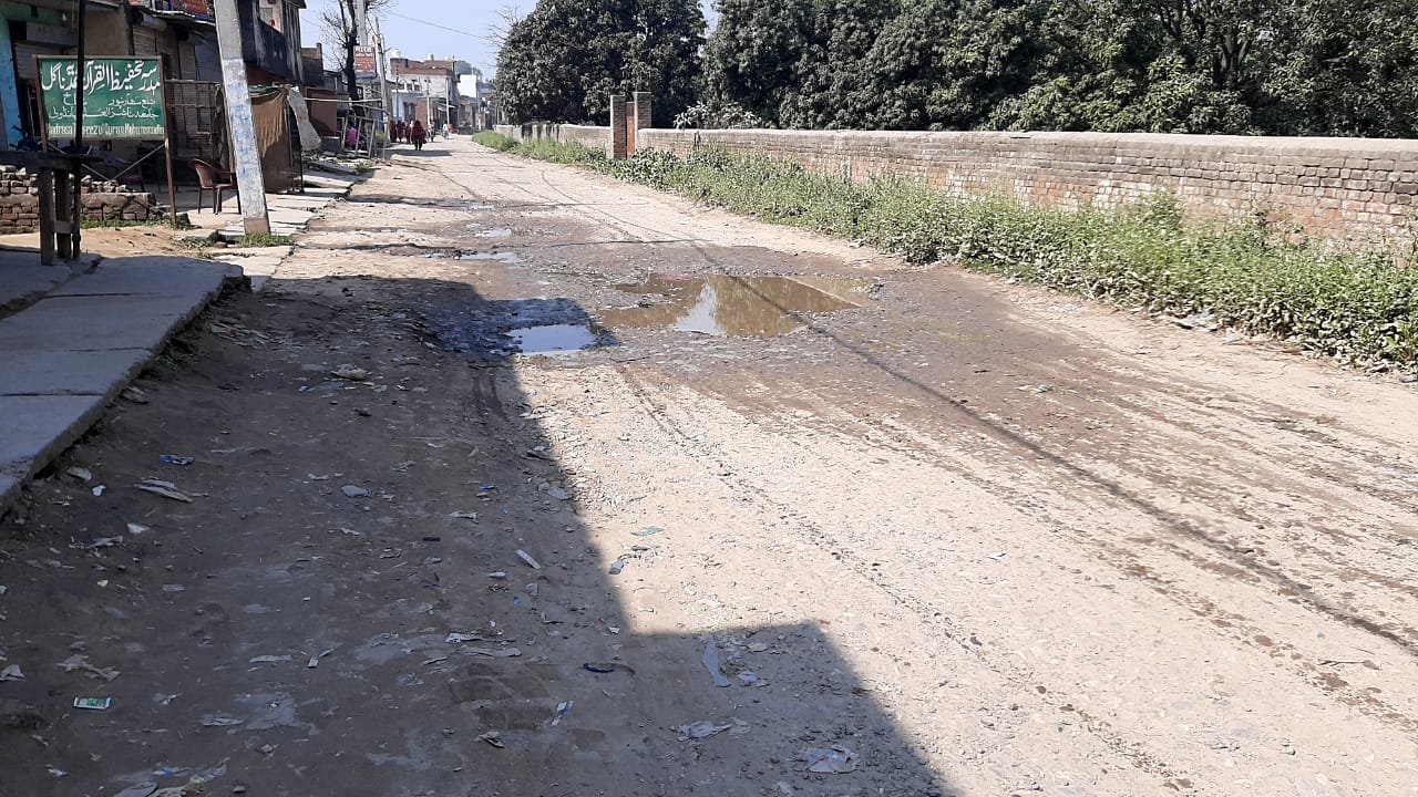 खस्ताहाल पड़ा नागल से पांडोली जाने वाला सड़क मार्ग