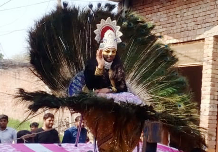 मोर की भव्य झांकी