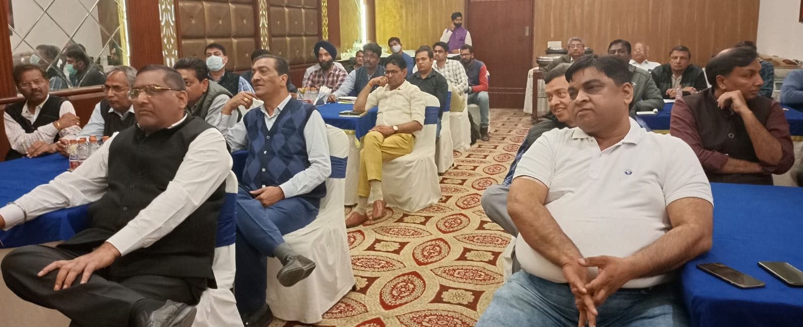 पानीपत। मीटिंग के दौरान मौजूद उद्योगपति।