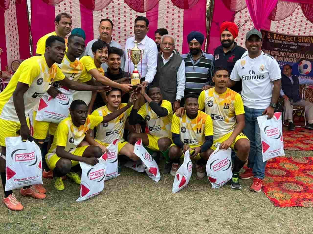 Saharanpur Khan Sporting Club defeated Nahan Football Club to capture the trophy