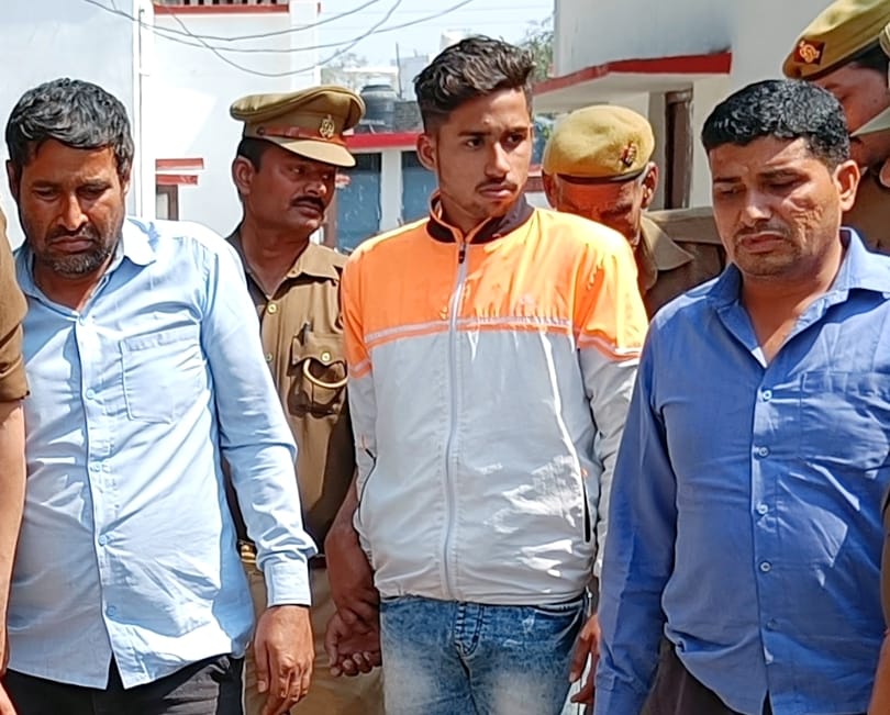 बिजनौर में डबल मर्डर के पकड़े गए आरोपी।