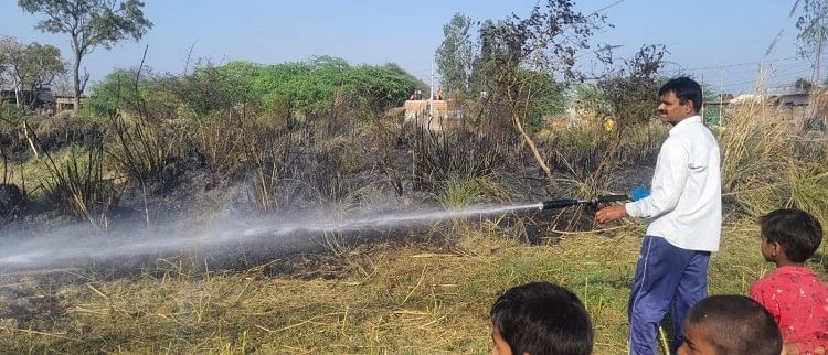 Accident, incendie, kannauj, kannauj News – Un incendie s’est déclaré dans le cimetière, les pompiers s’éteignent