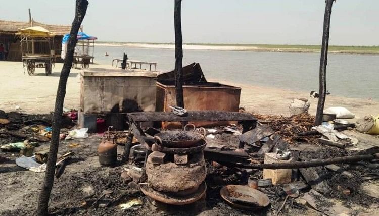 Un kiosque à desserts incendié à Lehra Ganga Ghat, des biens d’une valeur d’un lakh brûlés