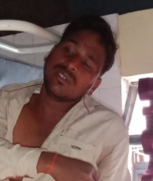घायल जयवीर। संवाद