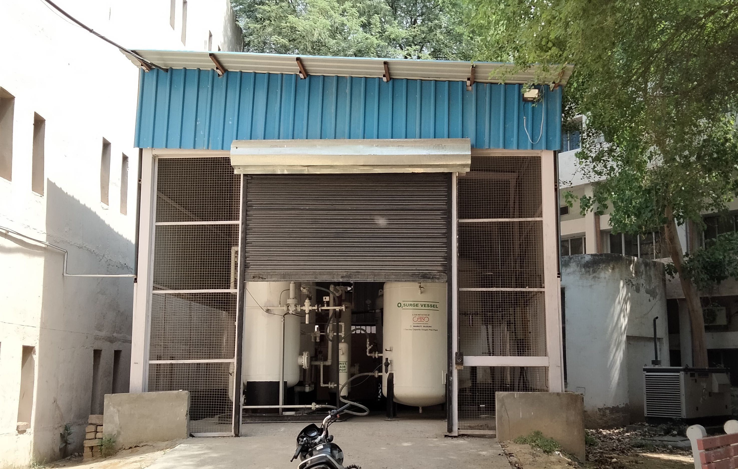जिला अस्पताल में बना ऑक्सीजन प्लांट। संवाद जिला अस्पताल में बना ऑक्सीजन प्लांट। संवाद