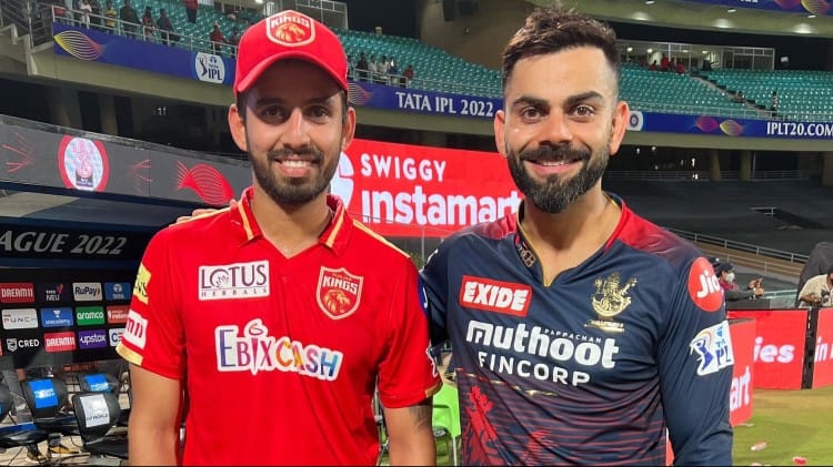 विराट कोहली के साथ जितेश शर्मा