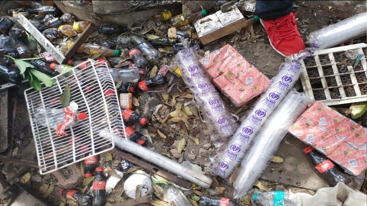 जहांगीरपुरी में चला बुलडोजर