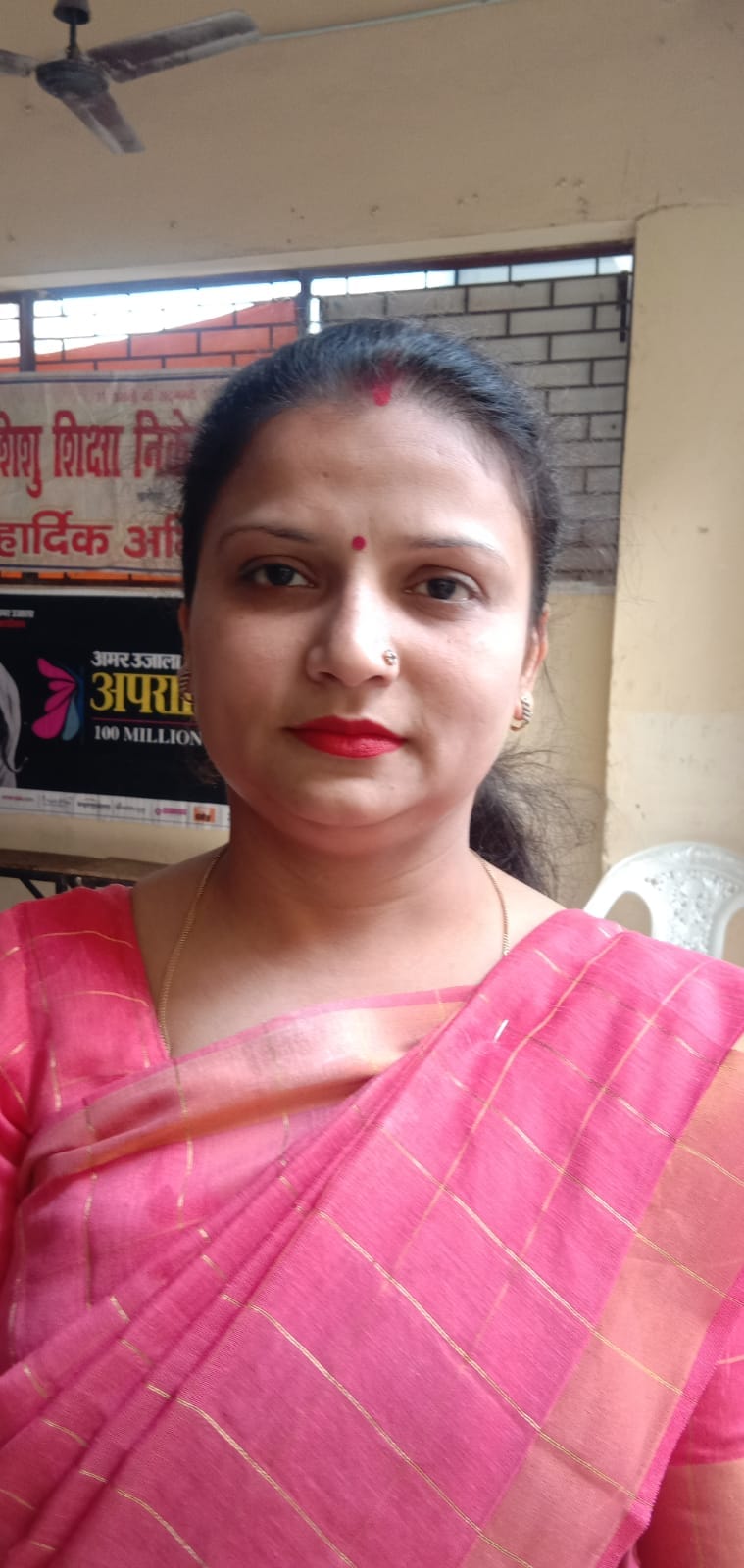 खतौली शिशु शिक्षा निकेतन की अध्यापिका सोनिया सिंघल।