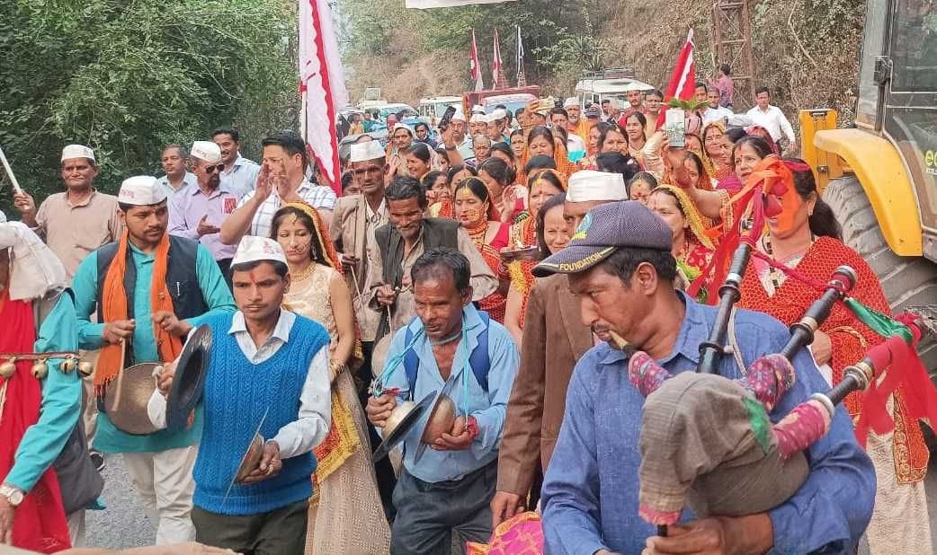 बागेश्वर पहुंची गोलज्यू संदेश यात्रा। संवाद न्यूज एजेंसी