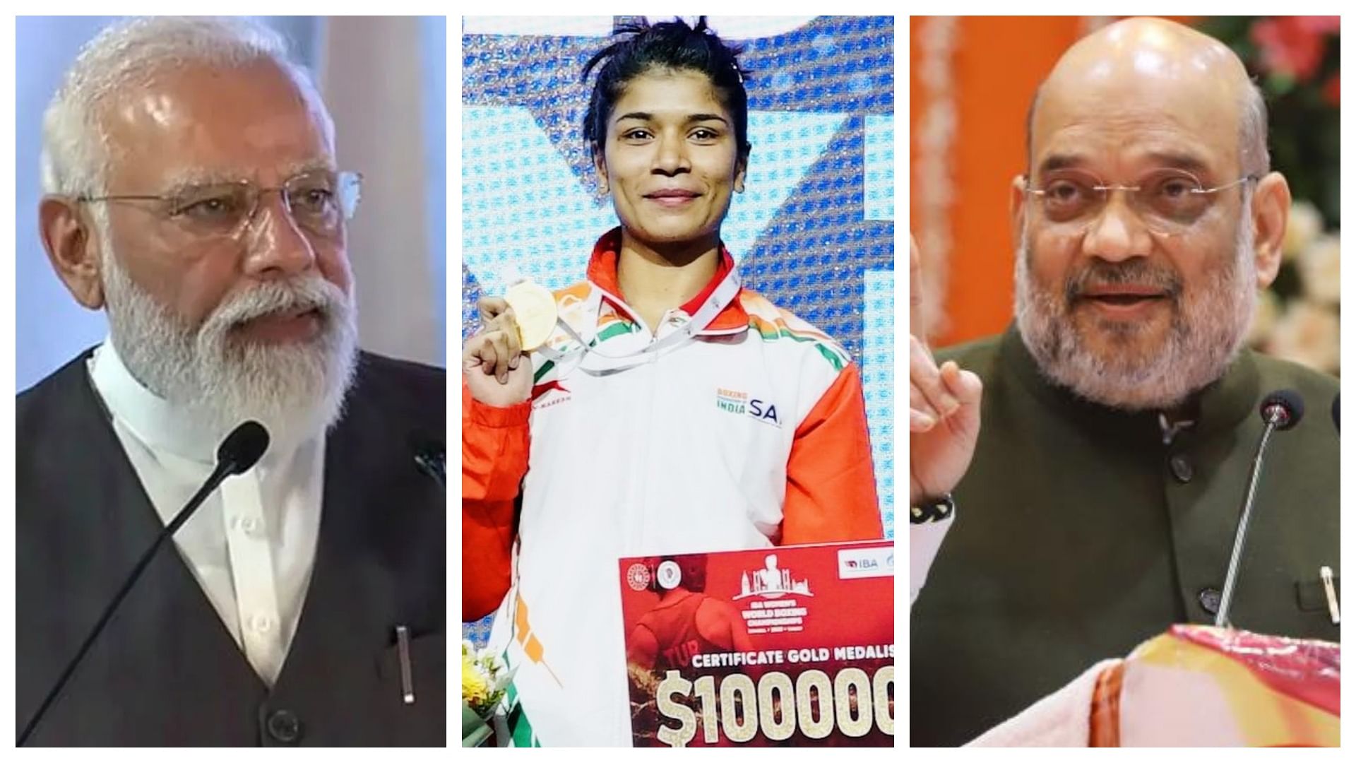 World Boxing Championship Pm Narendra Modi And Home Minister Amit Shah  Congratulated Gold Winner Nikhat Says Moment Of Pride For The Country - Nikhat  Zareen: पीएम मोदी और गृह मंत्री शाह ने