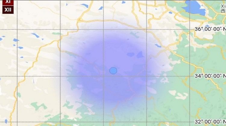 Earthquake in China: 4.3 magnitude earthquake in Qinghai, depth 72 km, location 687 km north of Panjin, Arunachal Pradesh, National Seismology Center – Earthquake in China