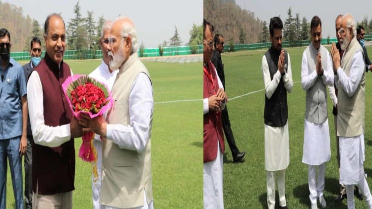 अनाडेल में पीएम का स्वागत।