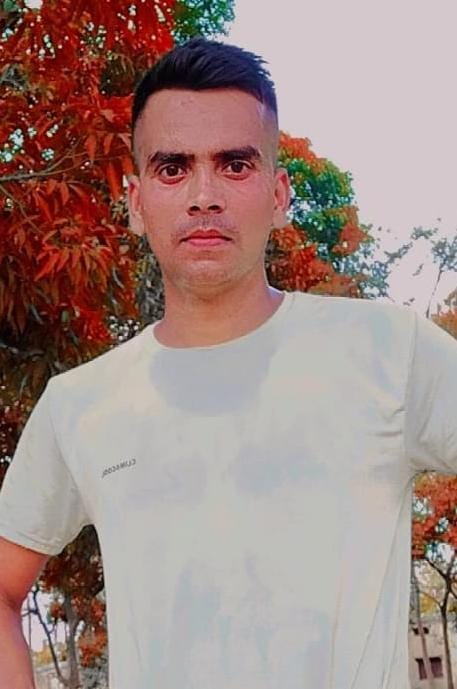 अभय यादव निवासी नन्दौर।सेना भर्ती की खबर में फोटो