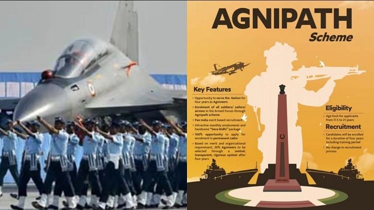 Agnipath Scheme: 30 छुट्टी, लाखों का बीमा और भी कई बेहतरीन सुविधाएं, वायु सेना ने जारी की अग्निपथ भर्ती की डिटेल