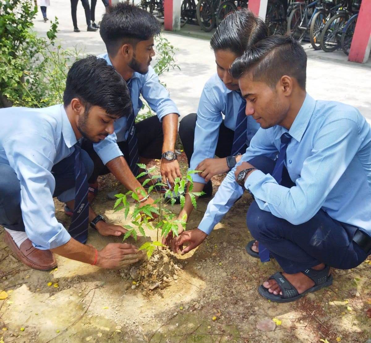 स्प्रिंगडेल कॉलेज ऑफ मैनेजमेंट स्टडीज में पौधरोपण करते विद्यार्थी। स्प्रिंगडेल कॉलेज ऑफ मैनेजमेंट स्टडीज में पौधरोपण करते विद्यार्थी।