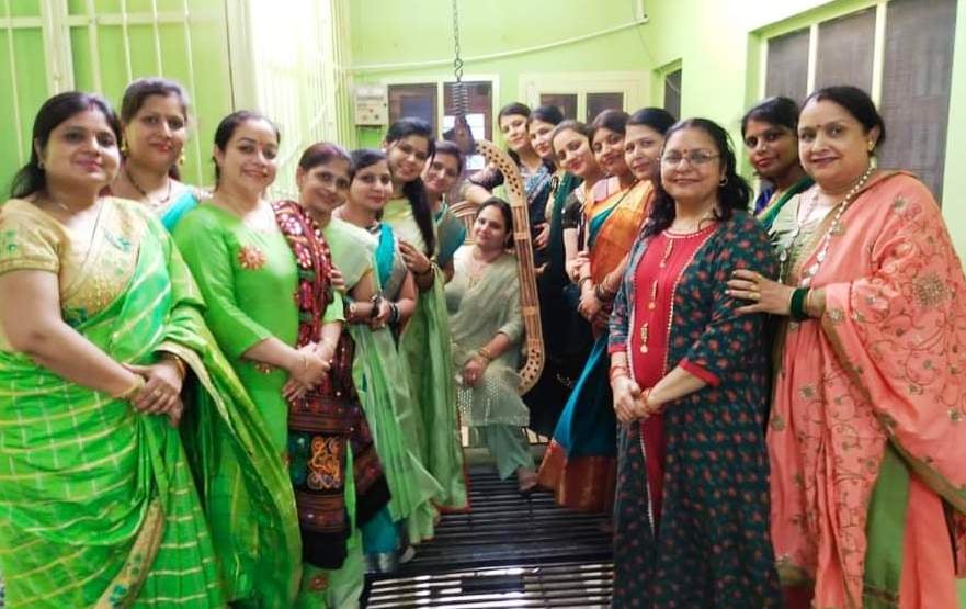 गंगोह में तीजोत्सव मनाती अखिल भारतीय महिला कांफ्रेंस की महिलाएं गंगोह में तीजोत्सव मनाती अखिल भारतीय महिला कांफ्रेंस की महिलाएं