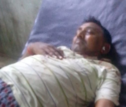 घायल दिनेश कुमार सैनी। संवाद घायल दिनेश कुमार सैनी। संवाद