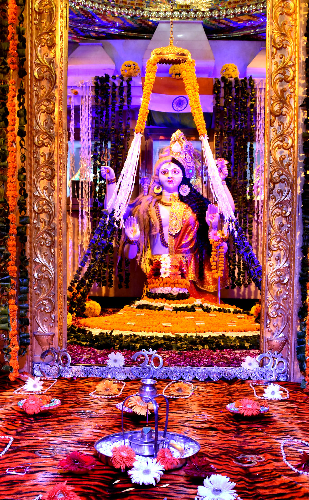 बागेश्वर महादेव मंदिर में बनी अद्घनागेश्वर की झांकी