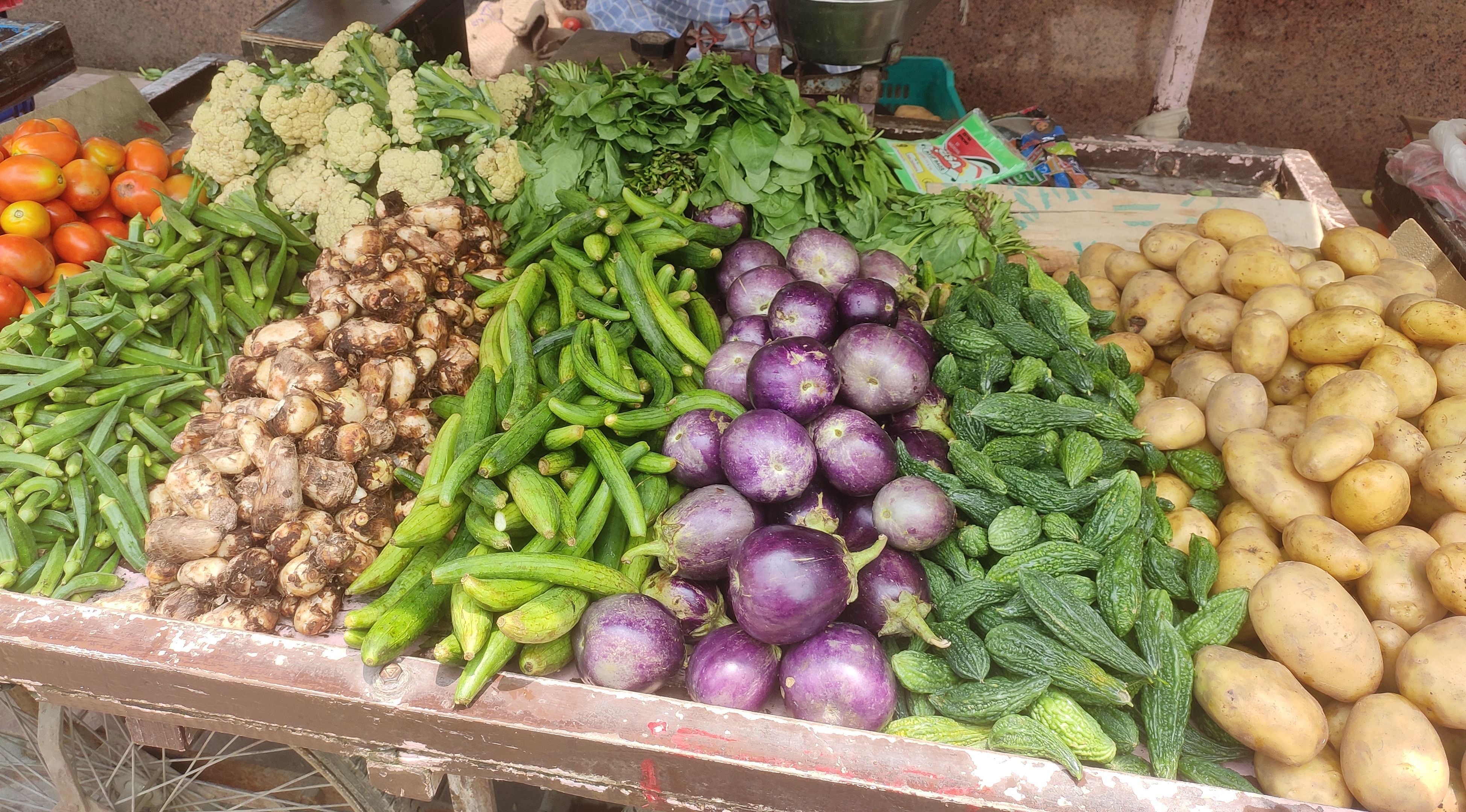 फतेहाबाद में लगी सब्जियों की रेहड़ी का फाइल फोटो।