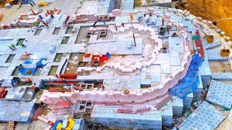 40 percent work of ram temple construction completed.