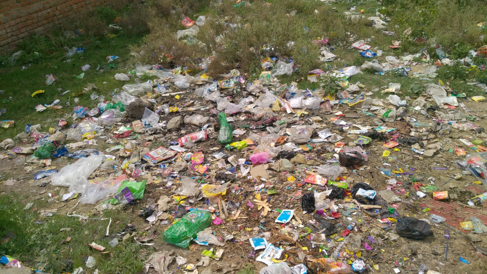 मोहल्ला नवादा इंदेपुर निकट हाइवे नई कॉलोनी में लगा कूड़े का ढेर मोहल्ला नवादा इंदेपुर निकट हाइवे नई कॉलोनी में लगा कूड़े का ढेर