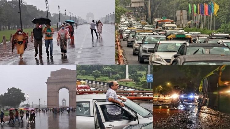 दिल्ली में हुई बारिश