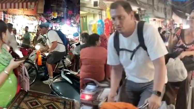 Viral Video: जालंधर के बाजार में विदेशी ने खींचा रिक्शा, पीछे चालक के साथ बैठी पत्नी, वीडियो वायरल