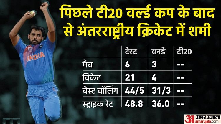 T20 WC: पिछले एक साल में कैसा रहा है शमी का प्रदर्शन, भारत के लिए नौ मैच तो खेले, लेकिन उनमें एक भी टी20 नहीं